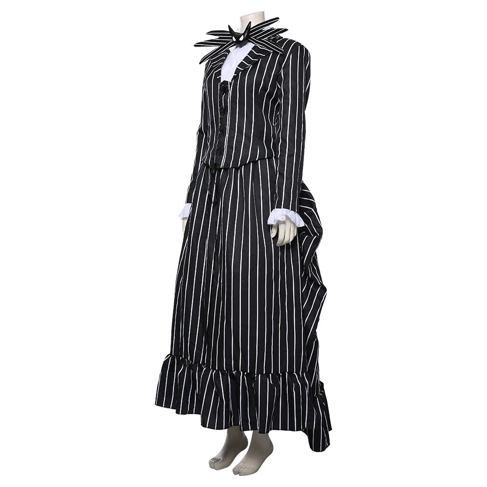 NewCosplay The Nightmare Before Christmas Jack Skellington Striped Outfit Cosplay Costume New Arrivals 5 NewCosplay The Nightmare Before Christmas Jack Skellington Striped Outfit Cosplay Costume New Arrivals