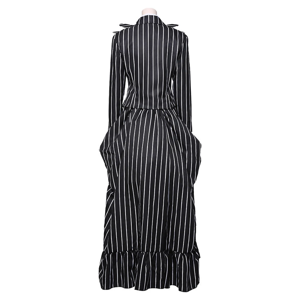 NewCosplay The Nightmare Before Christmas Jack Skellington Striped Outfit Cosplay Costume New Arrivals 6 NewCosplay The Nightmare Before Christmas Jack Skellington Striped Outfit Cosplay Costume New Arrivals