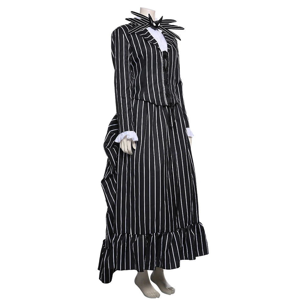 NewCosplay The Nightmare Before Christmas Jack Skellington Striped Outfit Cosplay Costume New Arrivals 7 NewCosplay The Nightmare Before Christmas Jack Skellington Striped Outfit Cosplay Costume New Arrivals