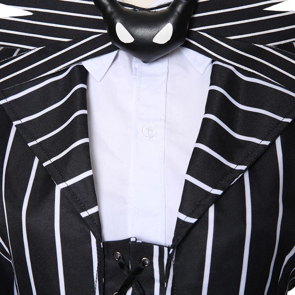 NewCosplay The Nightmare Before Christmas Jack Skellington Striped Outfit Cosplay Costume New Arrivals 9 NewCosplay The Nightmare Before Christmas Jack Skellington Striped Outfit Cosplay Costume New Arrivals