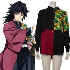 NewCosplay Tomioka Giyuu Demon Slayer: Kimetsu No Yaiba Outfit Cosplay Costume