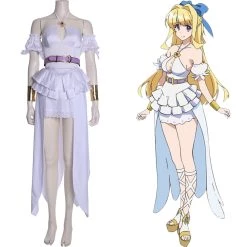 NewCosplay New Arrivals Cautious Hero: The Hero Is Overpowered But Overly Cautious Goddess Lisita Dress Cosplay Costume