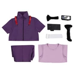 NewCosplay BORUTO -NARUTO Yamanaka Inojin Outfits Kids Children Halloween Carnival Suit Cosplay Costume New Arrivals