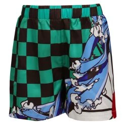 NewCosplay Kids Children Demon Slayer Kamado Tanjirou Original Designer Cosplay Costume Beach Shorts Pants-cossky® New Arrivals