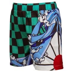 NewCosplay Kids Children Demon Slayer Kamado Tanjirou Original Designer Cosplay Costume Beach Shorts Pants-cossky® New Arrivals