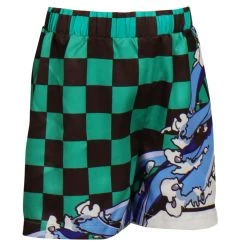 NewCosplay Kids Children Demon Slayer Kamado Tanjirou Original Designer Cosplay Costume Beach Shorts Pants-cossky® New Arrivals