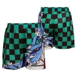NewCosplay Kids Children Demon Slayer Kamado Tanjirou Original Designer Cosplay Costume Beach Shorts Pants-cossky® New Arrivals