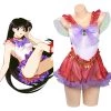 Fandomsky Sailor Moon：Sailor MarsHino Rei Cosplay Costume Jumpsuit Swimsuit Outfits