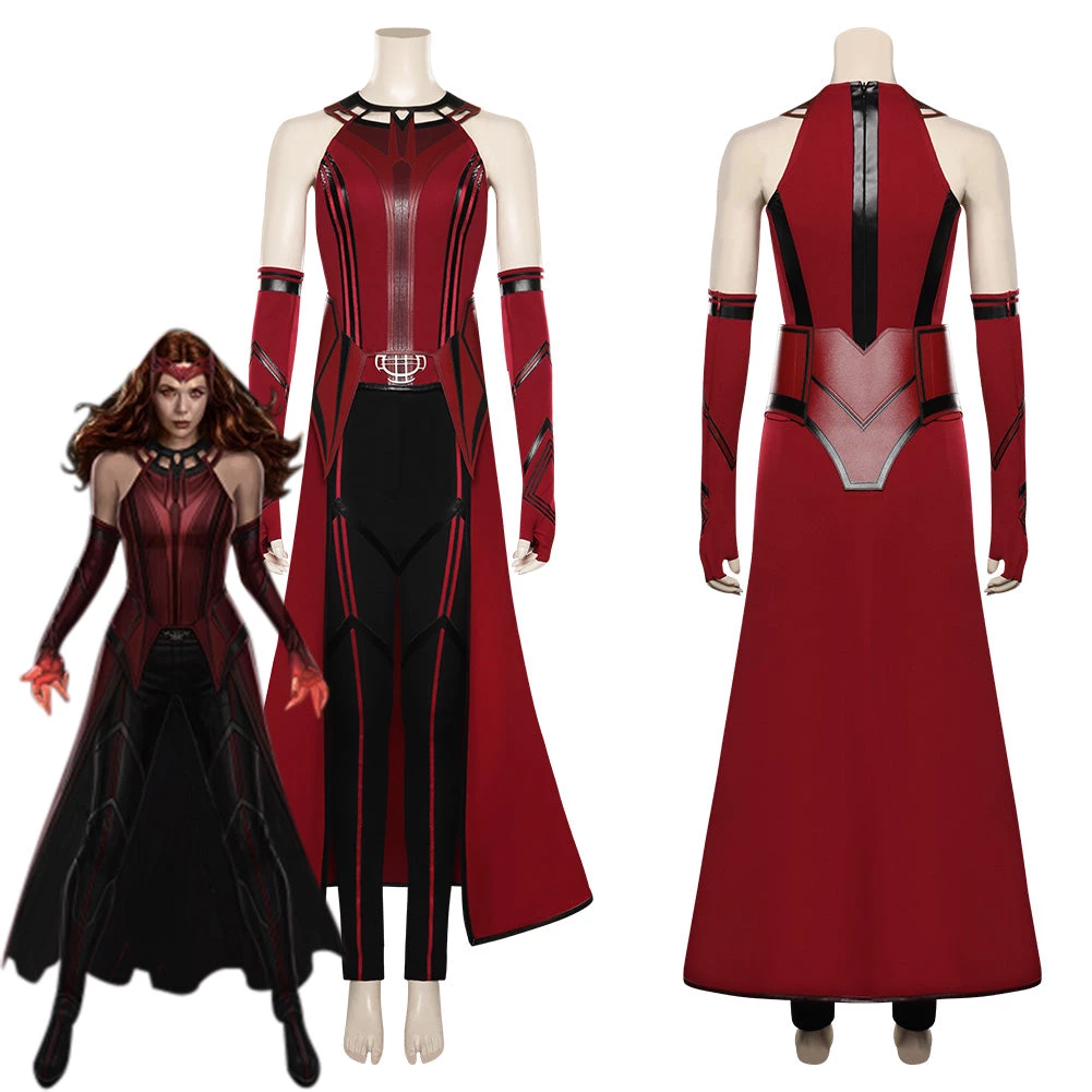 New Cosplaysky Doctor Strange In The Multiverse Of Madness - Scarlet Witch Wanda Cosplay Costumes Outfits 3 New Cosplaysky Doctor Strange In The Multiverse Of Madness - Scarlet Witch Wanda Cosplay Costumes Outfits