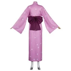 NewCosplay Demon Slayer Daki Cosplay Costume Kimono Outfits Halloween Carnival Suit