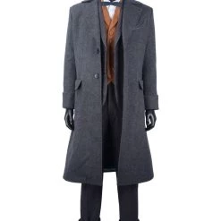 New Cosplaysky New Arrivals Fantastic Beasts: The Crimes Of Grindelwald Newt Scamander Coat Cosplay Costume NEW