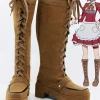 NewCosplay Sword Art Online Lisbeth Rika Shinozaki Cosplay Boots Shoes