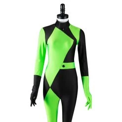 NewCosplay New Arrivals Kim Possible Shego Adult Jumpsuit Halloween Carnival Suit Outfits Cosplay Costume