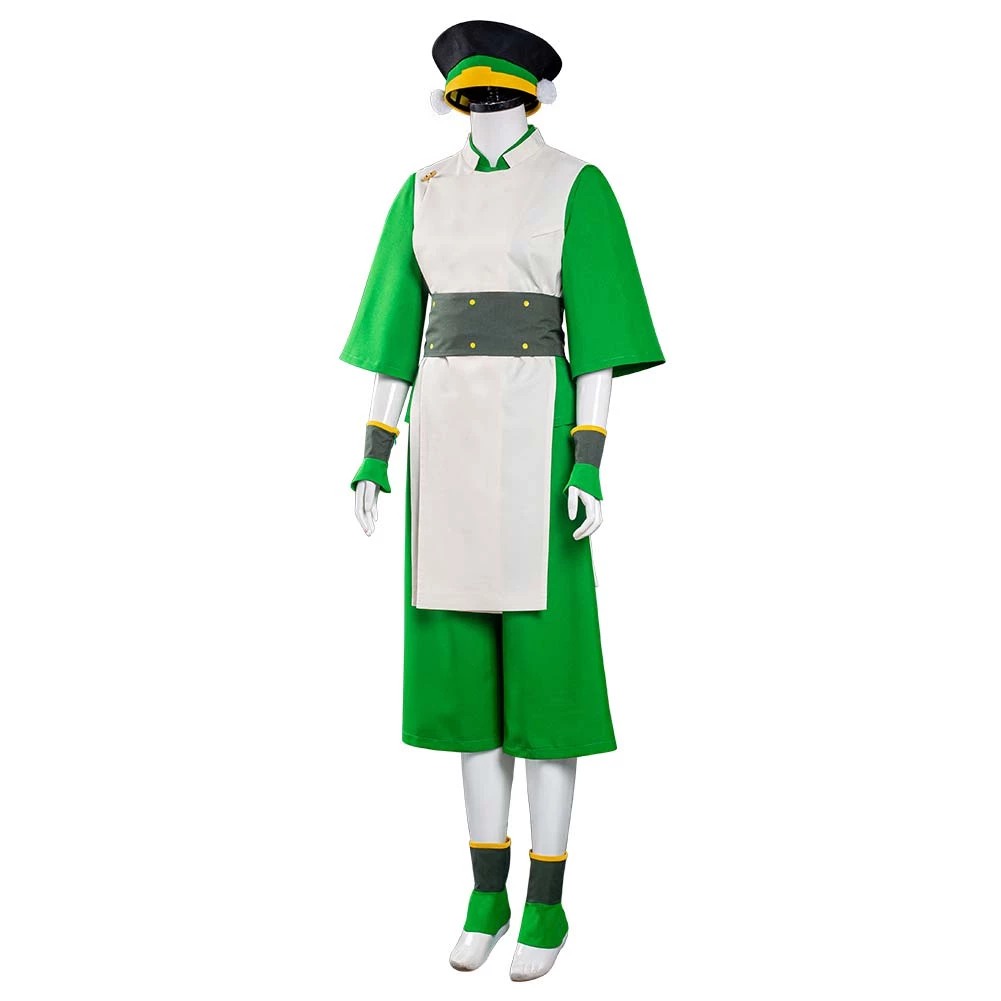 NewCosplay Avatar: The Last Airbender Toph Bengfang Halloween Carnival Suit Cosplay Costume 5 NewCosplay Avatar: The Last Airbender Toph Bengfang Halloween Carnival Suit Cosplay Costume