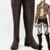NewCosplay Shingeki No Kyojin Attack On Titan Eren Jaeger Cosplay Shoes Boots Custom Made 2 NewCosplay Shingeki No Kyojin Attack On Titan Eren Jaeger Cosplay Shoes Boots Custom Made