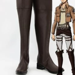NewCosplay Shingeki No Kyojin Attack On Titan Eren Jaeger Cosplay Shoes Boots Custom Made