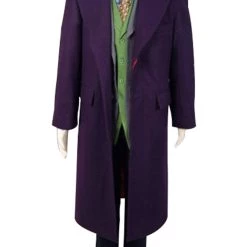 NewCosplay Dark Knight Heath Ledger Joker 6 Pcs Set Cosplay Costume