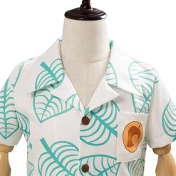 NewCosplay Animal Crossing Tom Nook Short Sleeve Shirt Top For Kids Children Cosplay Costume New Arrivals 16 NewCosplay Animal Crossing Tom Nook Short Sleeve Shirt Top For Kids Children Cosplay Costume New Arrivals