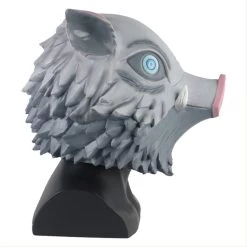 New Cosplaysky New Arrivals Demon Slayer: Kimetsu No Yaiba Hashibira Inosuke Latex Helmet Cosplay Accessories