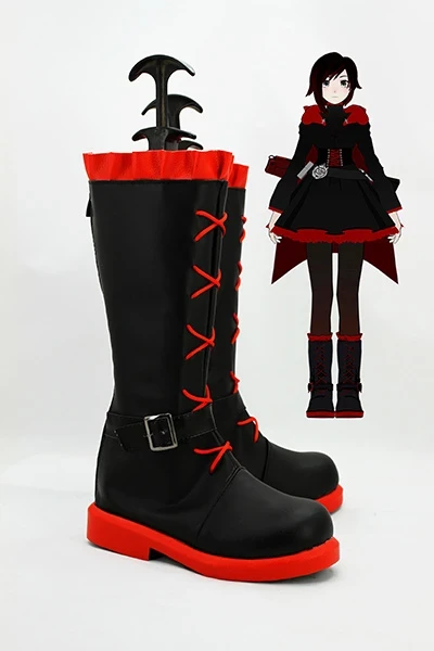 NewCosplay New Arrivals RWBY Red Trailer Ruby Cosplay Boots Shoes 3 NewCosplay New Arrivals RWBY Red Trailer Ruby Cosplay Boots Shoes