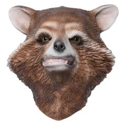 New Cosplaysky Raccoon Rocket Raccoon Latex Helmet Cosplay Accessories