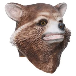 New Cosplaysky Raccoon Rocket Raccoon Latex Helmet Cosplay Accessories
