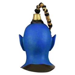 New Cosplaysky Movie Aladdin Magic Lamp Elves Will Smith Blue Latex Helmet Cosplay Props