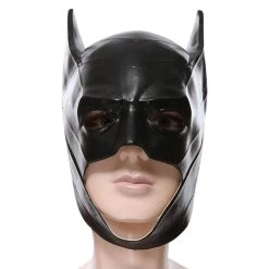 New Cosplaysky New Arrivals Batwoman Kate Kane Black Latex Helmet Cosplay Accessories