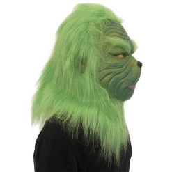 New Cosplaysky New Arrivals How The Grinch Stole Christmas Grinch Adult Latex Helmet Cosplay Accessories