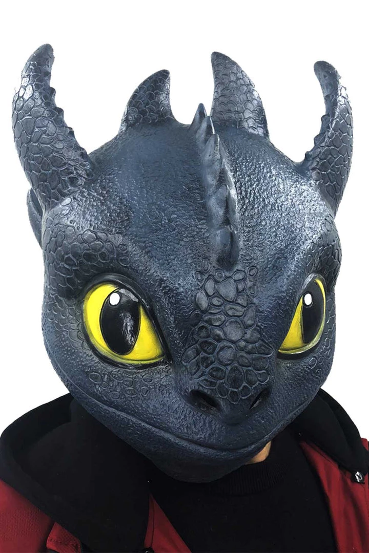New Cosplaysky Dragon Toothless Mask 2019 Movie How To Train Your Dragon 3 The Hidden World Latex Props 5 New Cosplaysky Dragon Toothless Mask 2019 Movie How To Train Your Dragon 3 The Hidden World Latex Props
