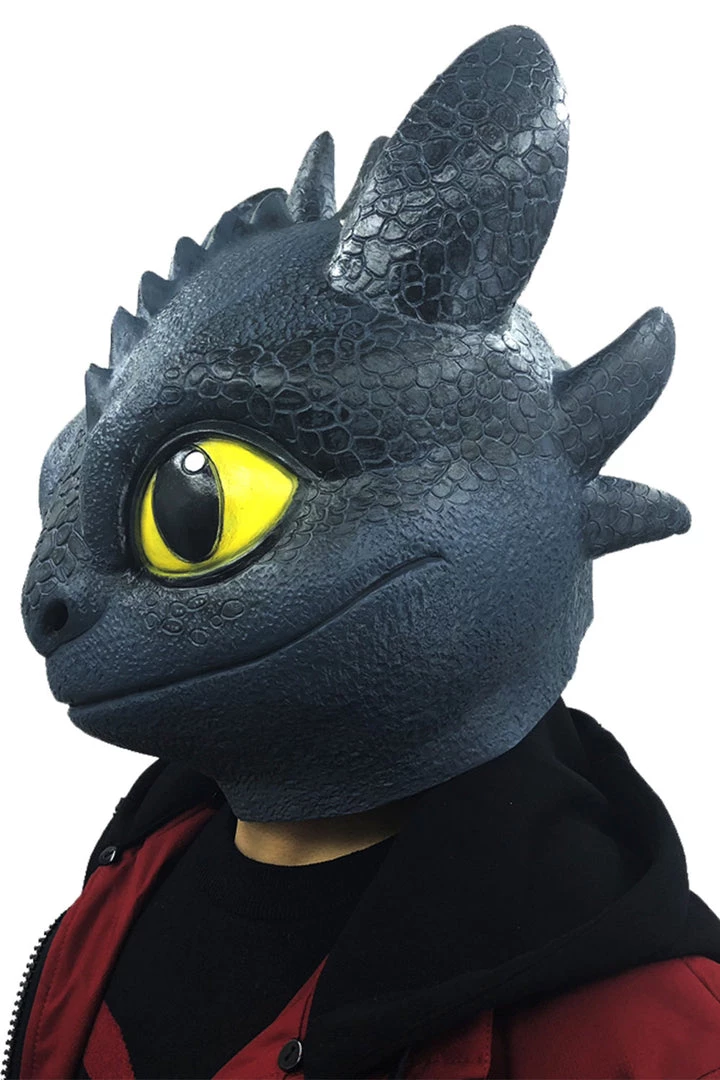 New Cosplaysky Dragon Toothless Mask 2019 Movie How To Train Your Dragon 3 The Hidden World Latex Props 7 New Cosplaysky Dragon Toothless Mask 2019 Movie How To Train Your Dragon 3 The Hidden World Latex Props