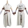 NewCosplay Kids Children Star Wars: The Rise Of Skywalker Rey Halloween Cosplay Costume 2 NewCosplay Kids Children Star Wars: The Rise Of Skywalker Rey Halloween Cosplay Costume