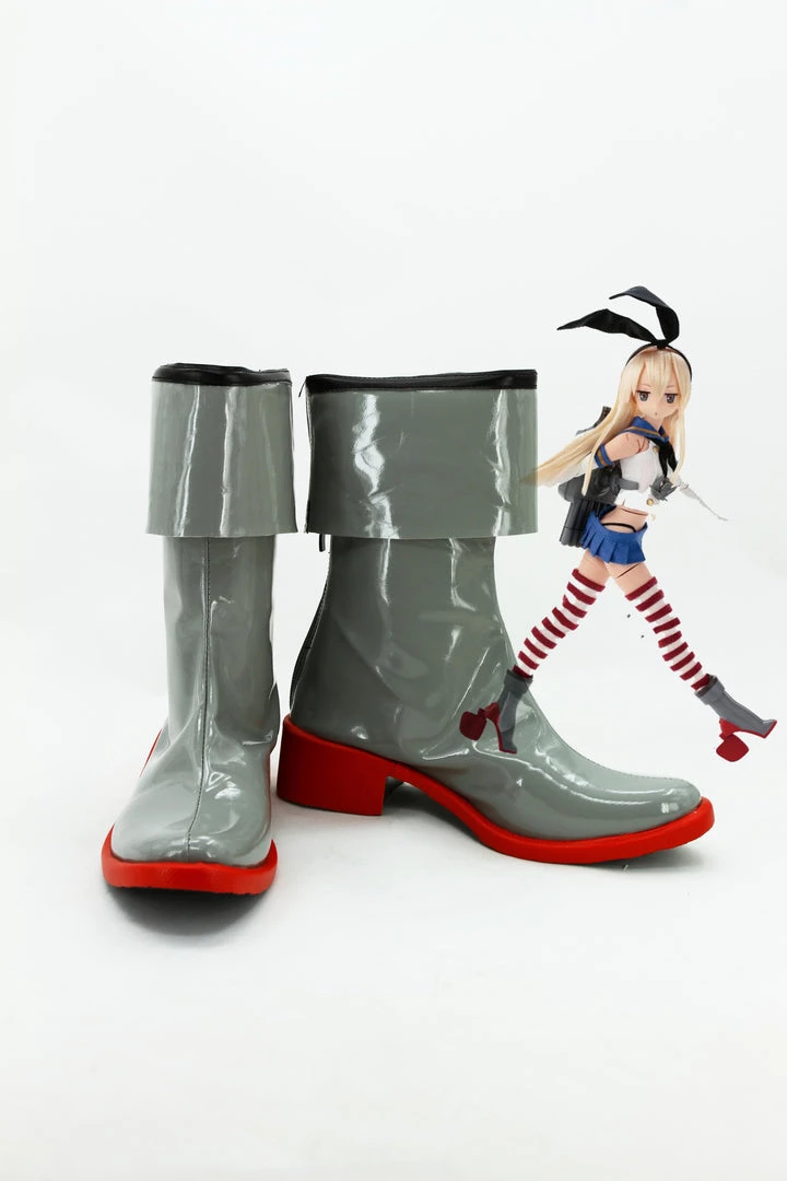 NewCosplay Kantai Collection Japanese Destroyer Shimakaze Cosplay Boots Shoes New 3 NewCosplay Kantai Collection Japanese Destroyer Shimakaze Cosplay Boots Shoes New