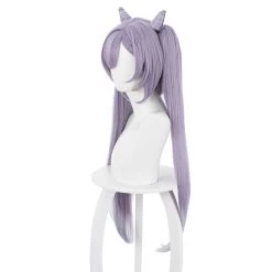NewCosplay Game Genshin Impact Keqing Heat Resistant Synthetic Hair Carnival Halloween Party Props Cosplay Wig