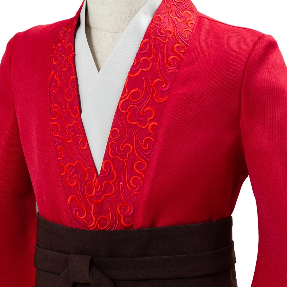 NewCosplay New Arrivals Movie Mulan 2020 Princess Hua Mulan Red Fancy Dress Chinese Han Fu Kids/Children Halloween Carnival Outfit Cosplay Costume 9 NewCosplay New Arrivals Movie Mulan 2020 Princess Hua Mulan Red Fancy Dress Chinese Han Fu Kids/Children Halloween Carnival Outfit Cosplay Costume