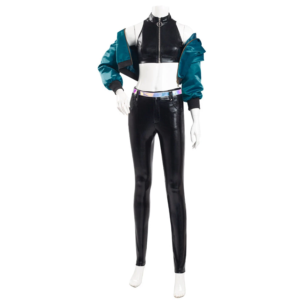 NewCosplay League Of Legends LOL KDA Kaisa K/DA Group Coat Pants Outfits Halloween Carnival Suit Cosplay Costume 5 NewCosplay League Of Legends LOL KDA Kaisa K/DA Group Coat Pants Outfits Halloween Carnival Suit Cosplay Costume