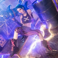 NewCosplay League Of Legends LoL Jinx Uniform Outfits Halloween Carnival Suit Cosplay Costume New Arrivals 26 NewCosplay League Of Legends LoL Jinx Uniform Outfits Halloween Carnival Suit Cosplay Costume New Arrivals