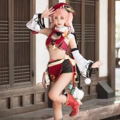 NewCosplay Genshin Impact Yan Fei Outfits Halloween Carnival Suit Cosplay Costume