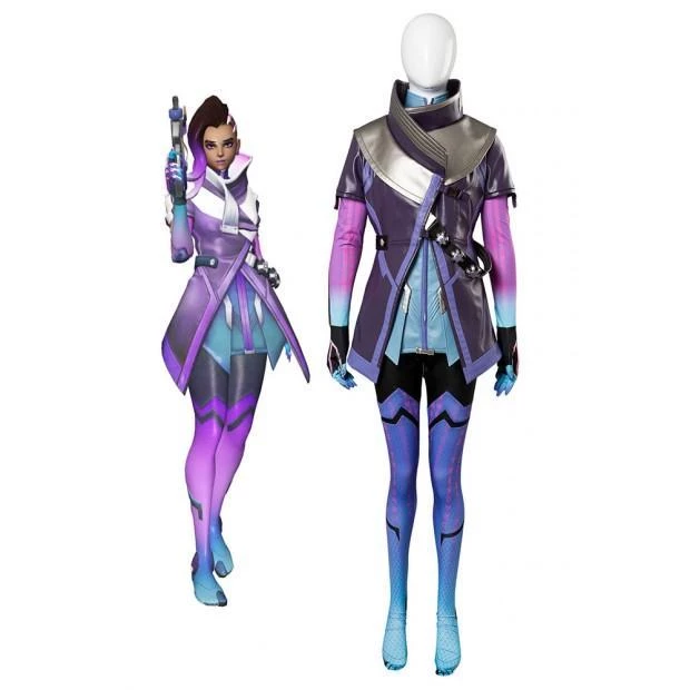 NewCosplay Overwatch Sombra Hacker Outfit Suit Cosplay Costume For Girls Females New Arrivals 3 NewCosplay Overwatch Sombra Hacker Outfit Suit Cosplay Costume For Girls Females New Arrivals