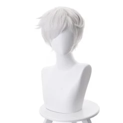 CosplaySky New Arrivals The Promised Neverland Norman Silver-gray Wig