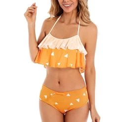 NewCosplay Demon Slayer Kimetsu No Yaiba Agatsuma Zenitsu Cosplay Swimwear Outfits Cosplay Costume New Arrivals