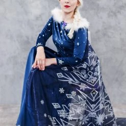 New Cosplaysky Frozen Princess Elsa Full Dress Cosplay Costume