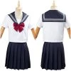 NewCosplay Summer Navy Sailor Suit Cosplay Top Skirt Outfit JK High School Uniform Class Uniform Students Clothing