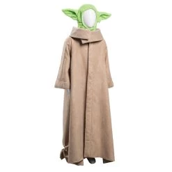 NewCosplay The Mandalorian -Baby Yoda Robe Hat Outfits Halloween Carnival Suit Cosplay Costume For Kids New Arrivals