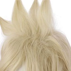 NewCosplay New Arrivals FF7 Final Fantasy VII Cloud Strife Two Braids Hair Short Golden Braided Synthetic Hair Cosplay Wig