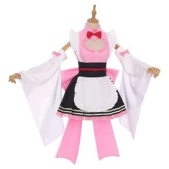 NewCosplay Demon Slayer Kanroji Mitsuri Maid Outfit Cosplay Costume