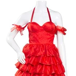 NewCosplay Suicide Squad(2021) Harley Quinn Red Dress Halloween Carnival Suit Cosplay Costume New Arrivals