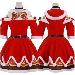 NewCosplay New Arrivals Genshin Impact Barbara Gunnhildr Christmas Dress Halloween Carnival Cosplay Costume