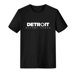 New Cosplaysky Video Game Detroit: Become Human Logo T-shirt New Arrivals