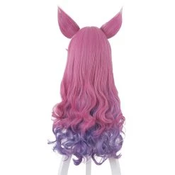 NewCosplay LOL Ahri The Nine-Tailed Fox Cosplay Wig With Ears